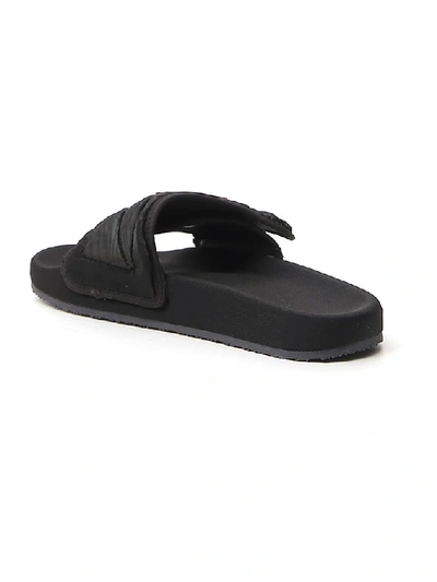 Shop Heron Preston Velcro Slides In Black