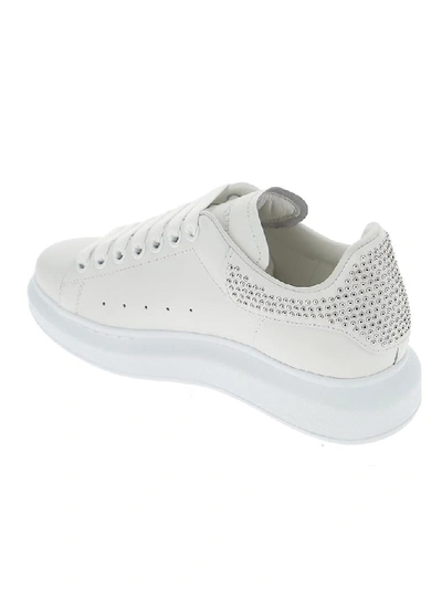 Shop Alexander Mcqueen Stud Embellished Oversized Sneakers In White