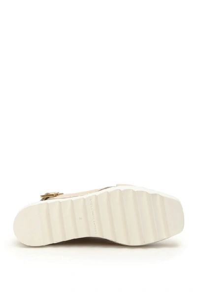 Shop Stella Mccartney Elyspe Platform Sandals In Beige