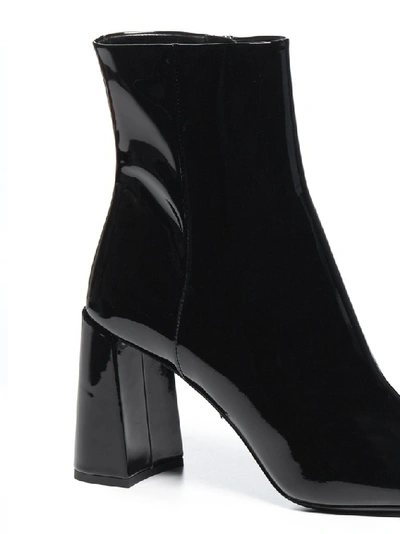 Shop Prada Block Heel Boots In Black