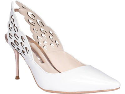 Shop Sophia Webster Angelo Slingback 70 Pumps In White