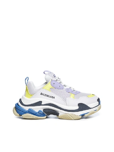 Shop Balenciaga Triple S Sneakers In White