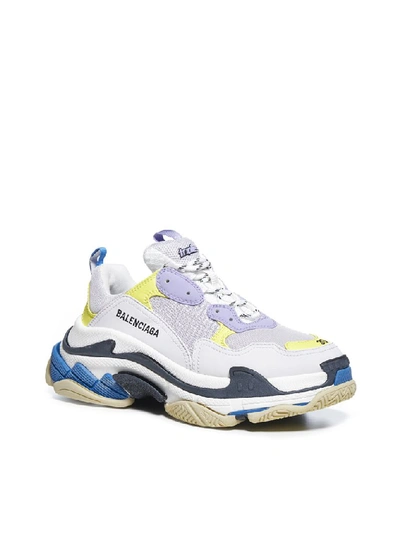 Shop Balenciaga Triple S Sneakers In White