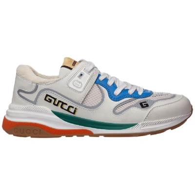 Shop Gucci Ultrapace Sneakers In White