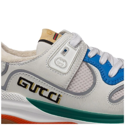 Shop Gucci Ultrapace Sneakers In White