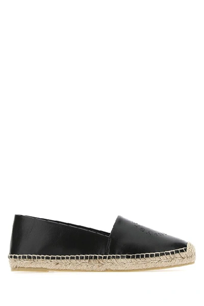 Shop Stella Mccartney Logo Espadrilles In Black