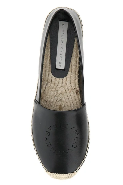 Shop Stella Mccartney Logo Espadrilles In Black