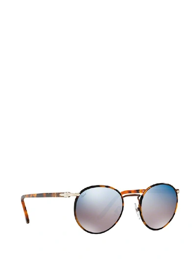 Shop Persol Round Frame Sunglasses In Multi