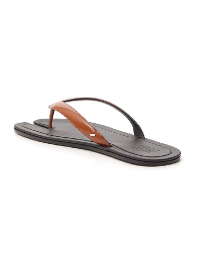 Shop Maison Margiela Tabi Flip In Brown