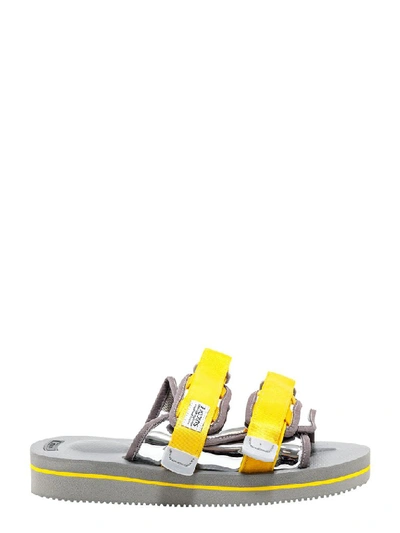 Shop Suicoke Strapped Sandals In Yellow