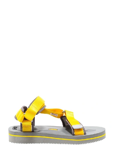 Shop Suicoke Strapped Sandals In Yellow
