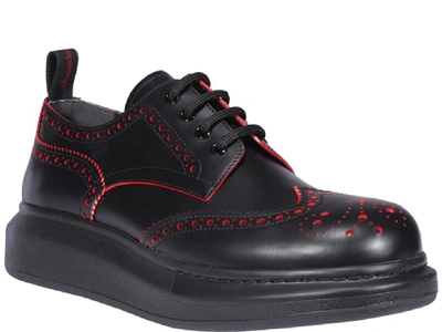 Shop Alexander Mcqueen Hybrid Brogues In Black