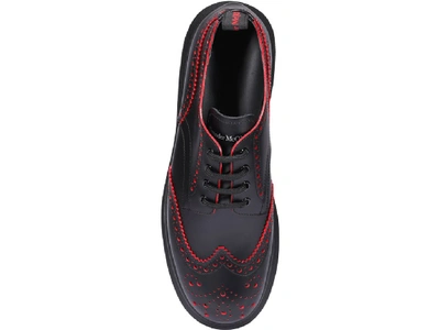 Shop Alexander Mcqueen Hybrid Brogues In Black