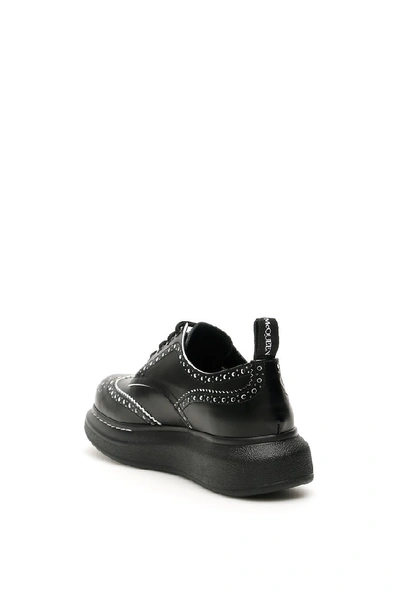 Shop Alexander Mcqueen Hybrid Brogues In Black