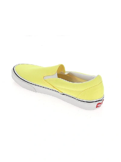 Shop Vans Classic Printed Slip On Shoes In Yellow