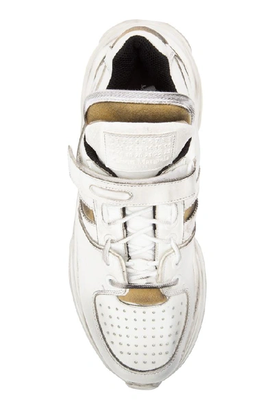 Shop Maison Margiela Artisanal Chunky Sole Sneakers In White