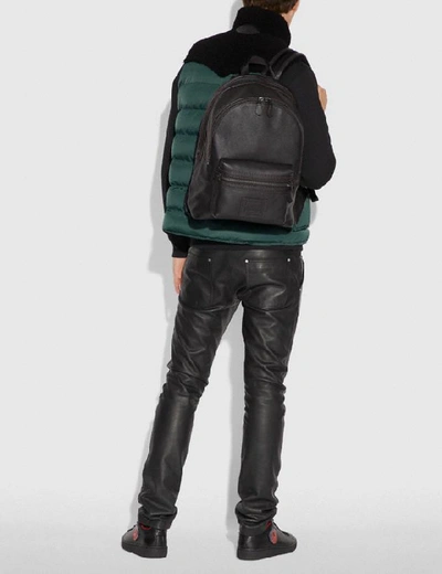 Shop Coach Academy Backpack In Black/black Copper Finish