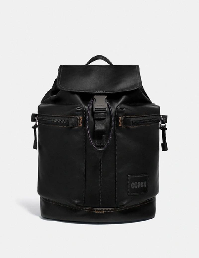 Shop Coach Pacer Utility Backpack With Patch In Ji/black