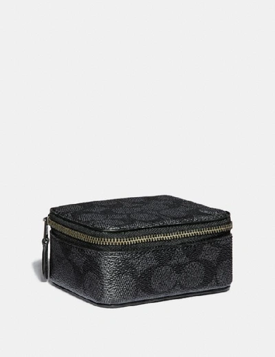 Shop Coach Small Travel Case In Color<lsn_delimiter>charcoal