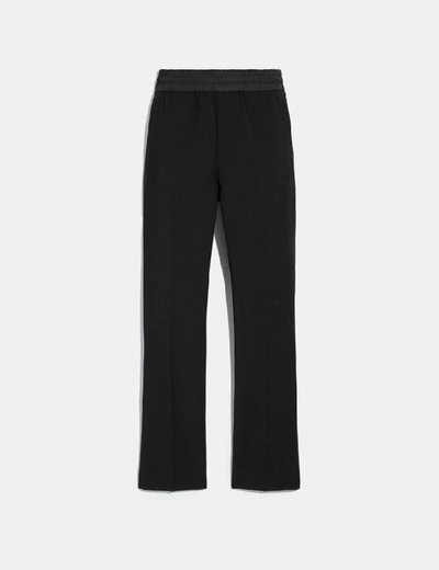 Shop Coach Pleated Pants In Black