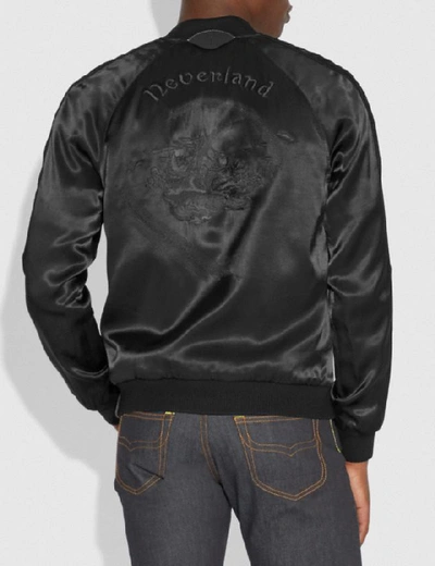 Shop Coach Disney X Reversible Souvenir Jacket In Black