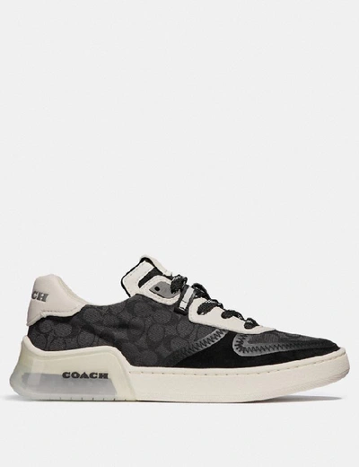 Shop Coach Citysole Court Sneaker - Women's In Black/chalk