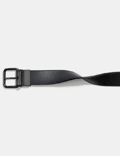 Shop Coach Harness Buckle Cut To Size Reversible Belt%2c 38mm In Graphite/black