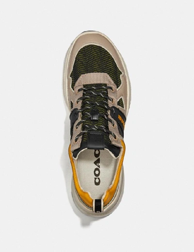 Shop Coach Citysole Runner In Color<lsn_delimiter>black/yellow