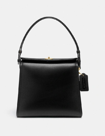 Shop Coach Turnlock Shoulder Bag - Women's In B4/black