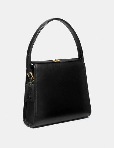 Shop Coach Turnlock Shoulder Bag - Women's In B4/black