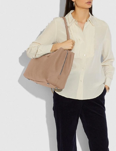 Shop Coach Charlie Carryall 40 In Light Nickel/taupe