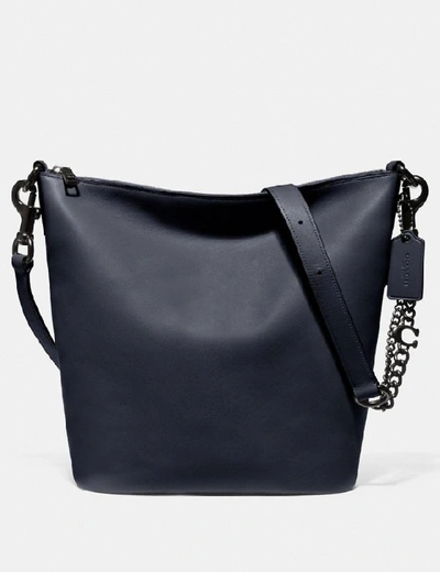 Shop Coach Signature Chain Duffle - Women's In Pewter/midnight Navy
