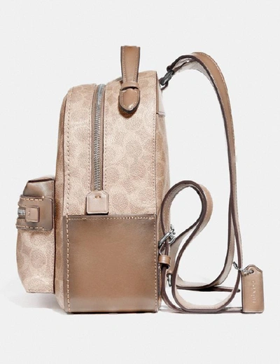 Shop Coach Campus Backpack 23 In Signature Canvas - Women's In Lh/sand Taupe