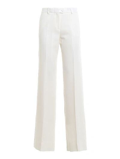 Shop Paul Smith White Wool Trousers