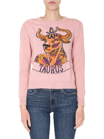Shop Alberta Ferretti Love Me Starlight Sweater In Pink