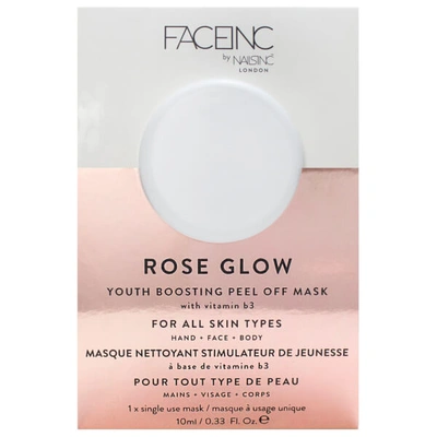 Shop Nails Inc Faceinc By . Rose Glow Peel Off Pod Mask 10ml