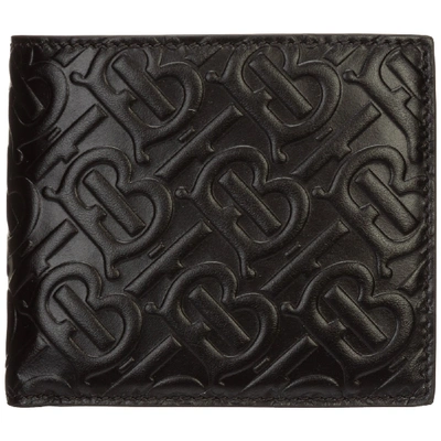 Shop Burberry Monogram Bifold Wallet In Black