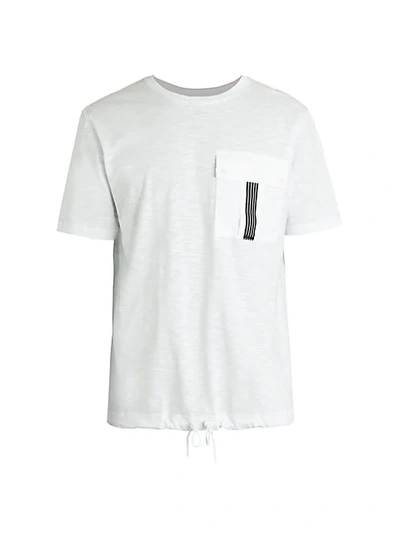 Shop Antony Morato Drawstring Pocket T-shirt In White