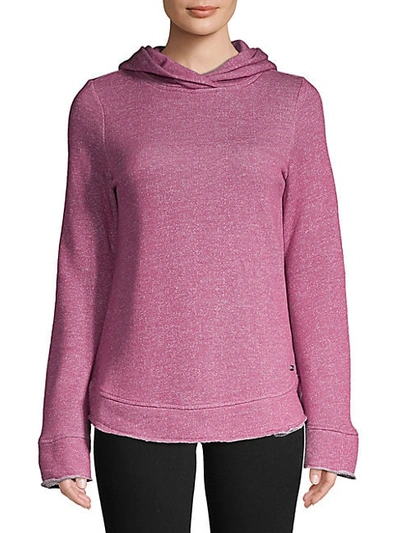 Shop Marc New York Bell Sleeve Pullover Hoodie In Wild Berry