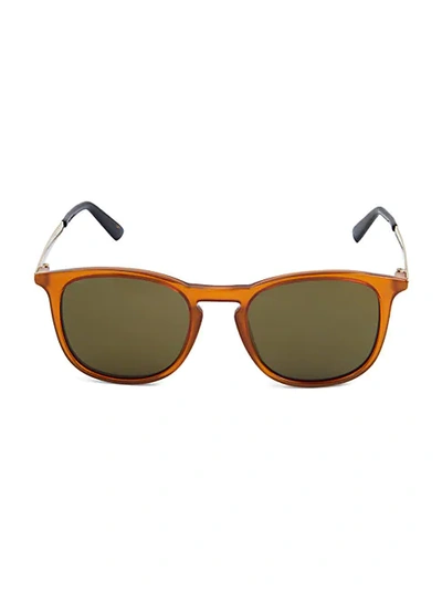 Shop Gucci Core 51mm Square Sunglasses In Orange