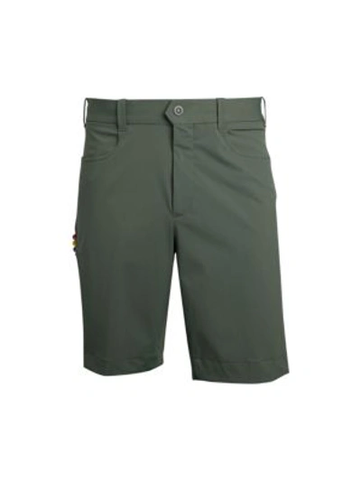 Shop Incotex Men's Gary Techno Golf Shorts In Green Grey