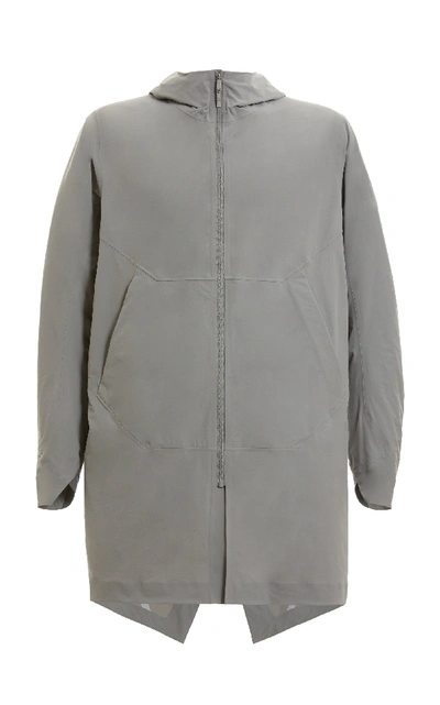 Shop Veilance Apsis Hooded Nylon Coat In Grey