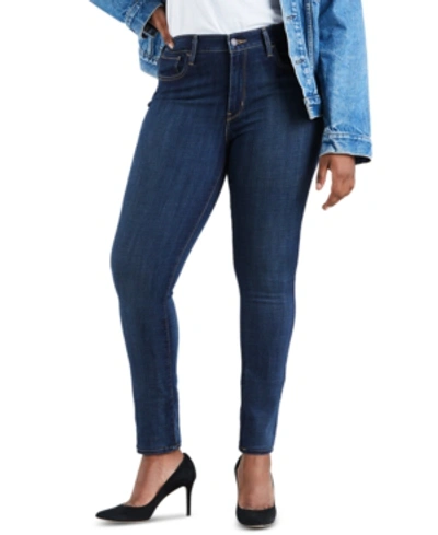 Shop Levi's Women's 721 High-rise Skinny Jeans In Short Length In Blue Story