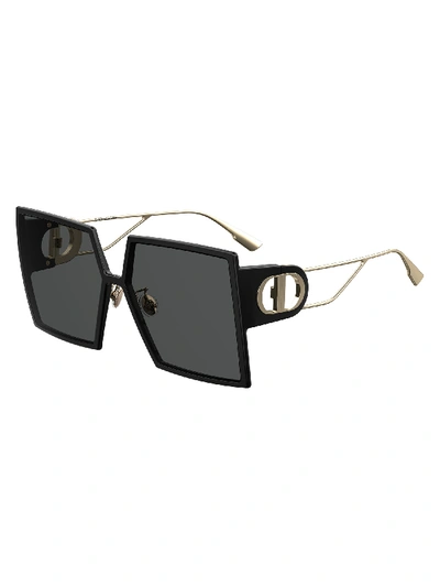Shop Dior 30montaigne Sunglasses In K Black