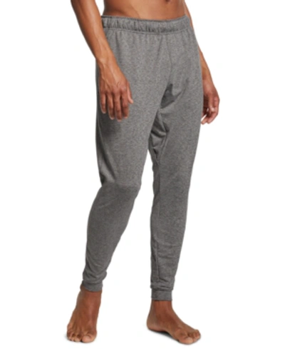 Shop Nike Men's Dri-fit Yoga Pants In Black Heather