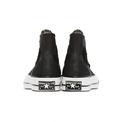 Shop Converse Black Rokit Edition Chuck 70 High Sneakers In Blk/wht/blk