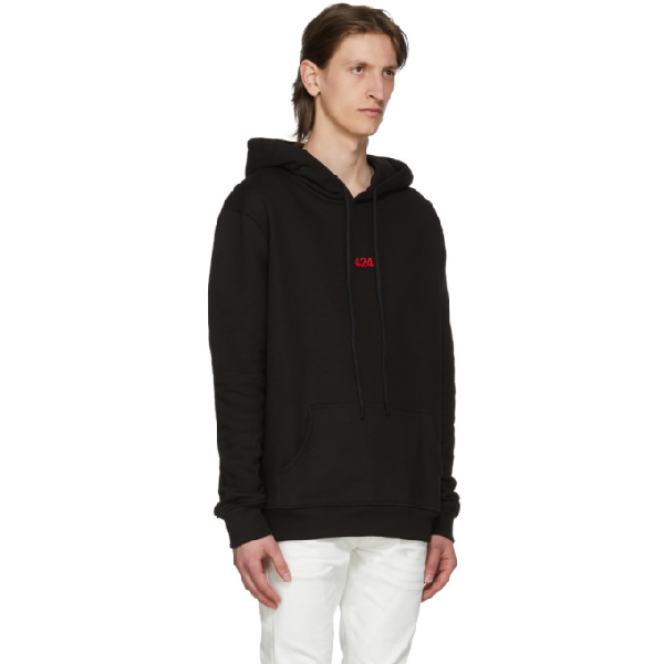 424 Black Zip Hoodie