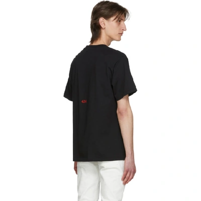 Shop 424 Black Liam And Del T-shirt