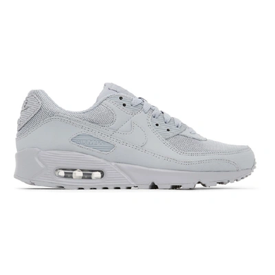 Shop Nike Grey Air Max 90 Sneakers In 001 Grey