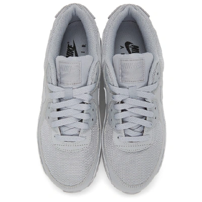 Shop Nike Grey Air Max 90 Sneakers In 001 Grey